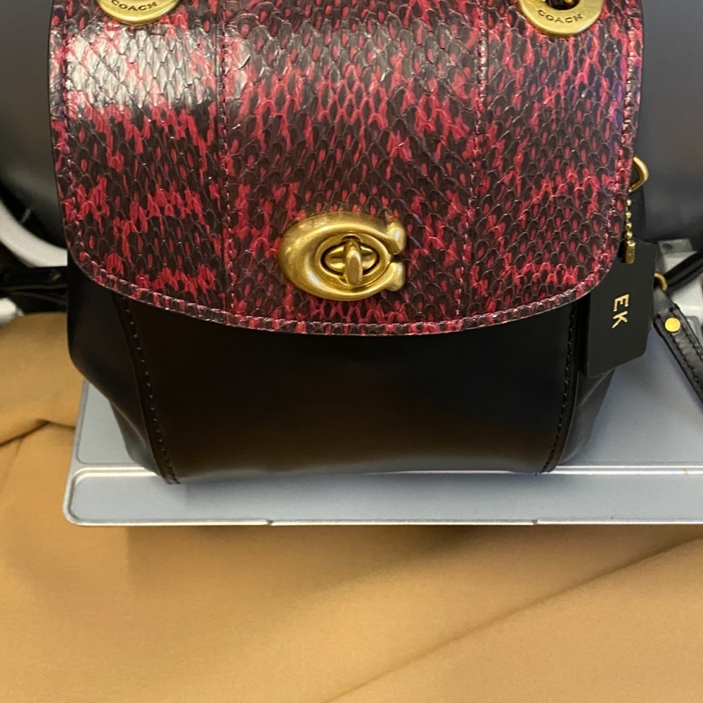 Coach Red and Black Women's Bag
